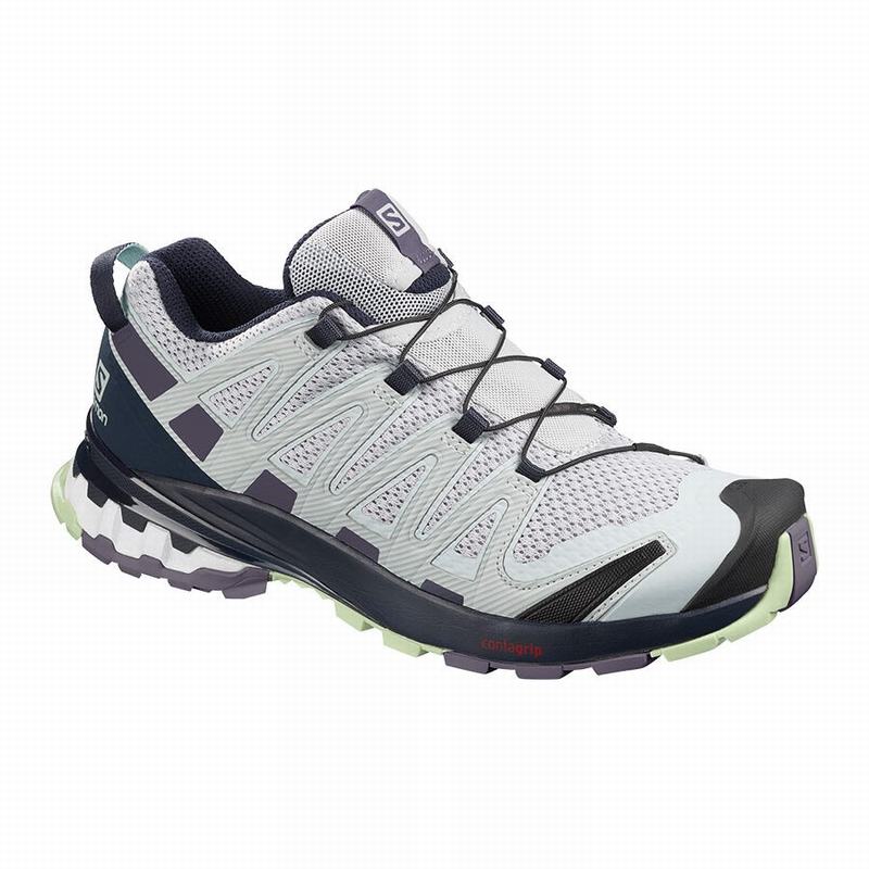 Salomon Israel XA PRO 3D V8 - Womens Trail Running Shoes - Blue/Purple (NXRQ-60178)